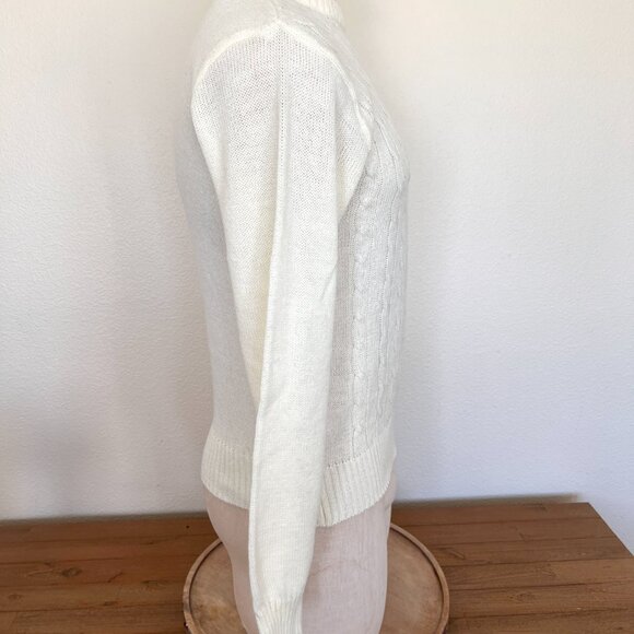 80's Ivory Pullover Sweater - Size Medium - Forum Sportswear - Picture 5 of 7